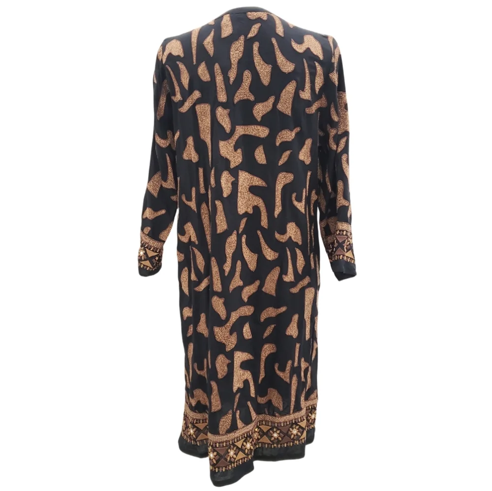 Soft Surroundings Anantara Black Embroidered Shift Dress Size Medium NWT - Picture 3 of 12